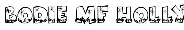 Bodie MF Holly font