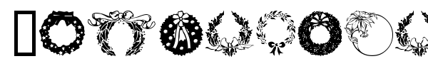Christmas Wreath font