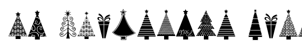 KG Christmas Trees font