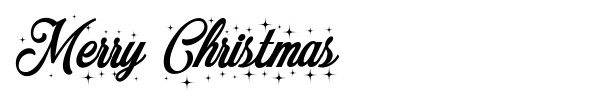 Merry Christmas font preview