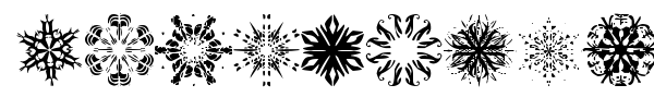 Snowflakes TFB font