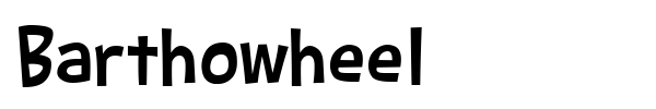 Barthowheel font