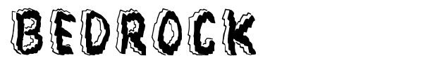 Bedrock font