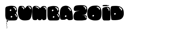 Bumbazoid font preview
