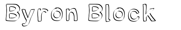 Byron Block font