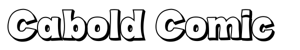 Cabold Comic font