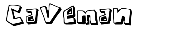 Caveman font