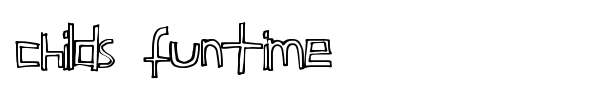 Childs Funtime font preview