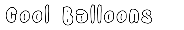 Cool Balloons font