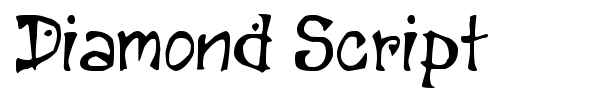 Diamond Script font