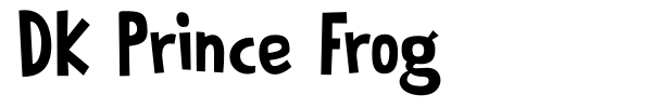 DK Prince Frog font