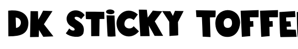 DK Sticky Toffee font