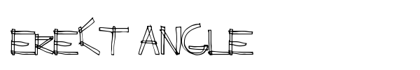 Erect Angle font preview