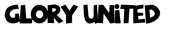 Glory United font