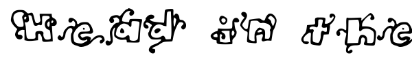 Head in the Clouds font