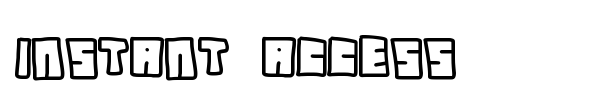 Instant Access font