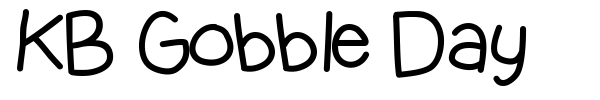 KB Gobble Day font
