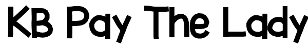 KB Pay The Lady font