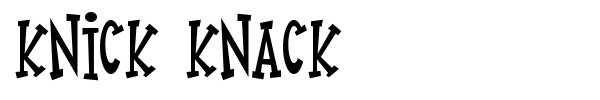 Knick Knack font