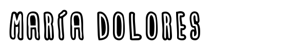 Mar?a Dolores font