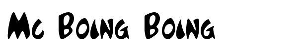 Mc Boing Boing font