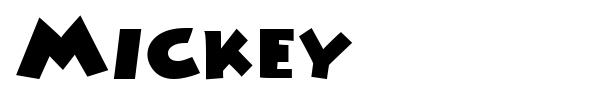 Mickey font