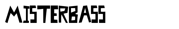MisterBass font preview