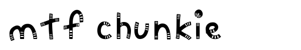MTF Chunkie font