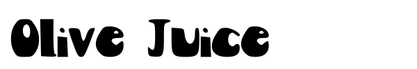 Olive Juice font