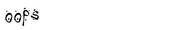 Oops font