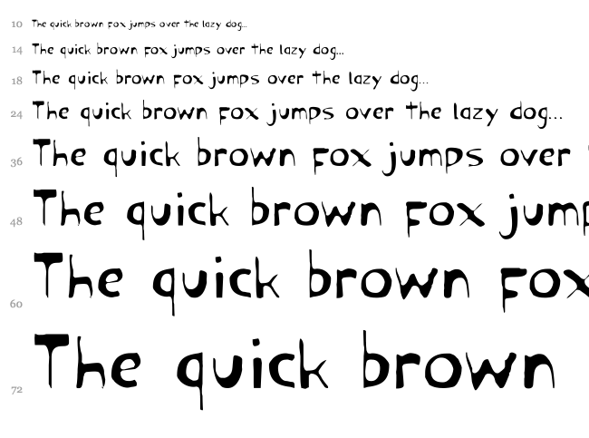 Ozymandias font waterfall