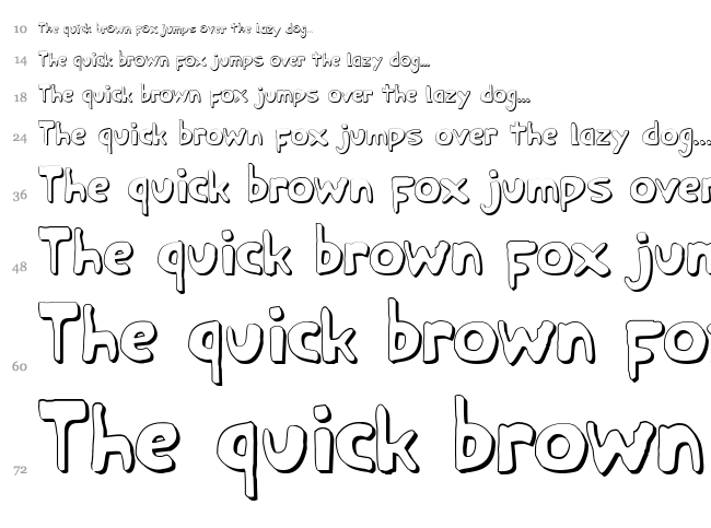 Ozymandias font waterfall