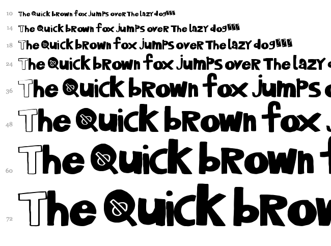 PlayHouse font waterfall
