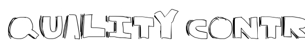 Quality Control font