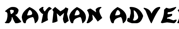 Rayman Adventures font