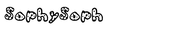 SophySoph font