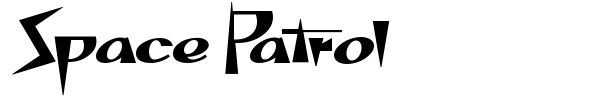 Space Patrol font