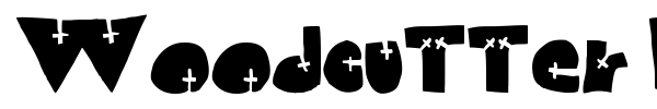 Woodcutter Cross font