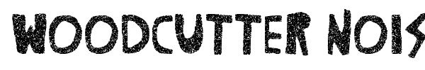 Woodcutter Noise font