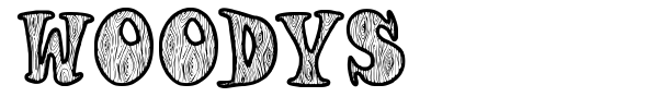 Woodys font