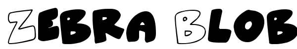 Zebra Blobs font