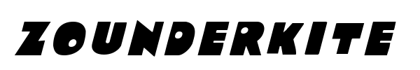 Zounderkite font