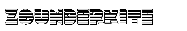 Zounderkite font preview