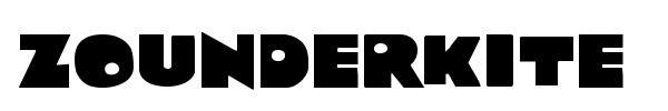 Zounderkite font preview