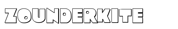 Zounderkite font preview