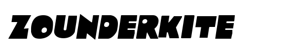 Zounderkite font preview