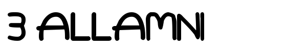 3 Allamni font