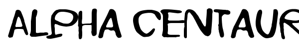 Alpha Centauri font