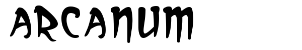 Arcanum font preview