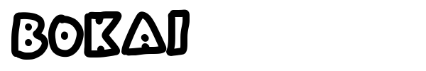Bokai font preview